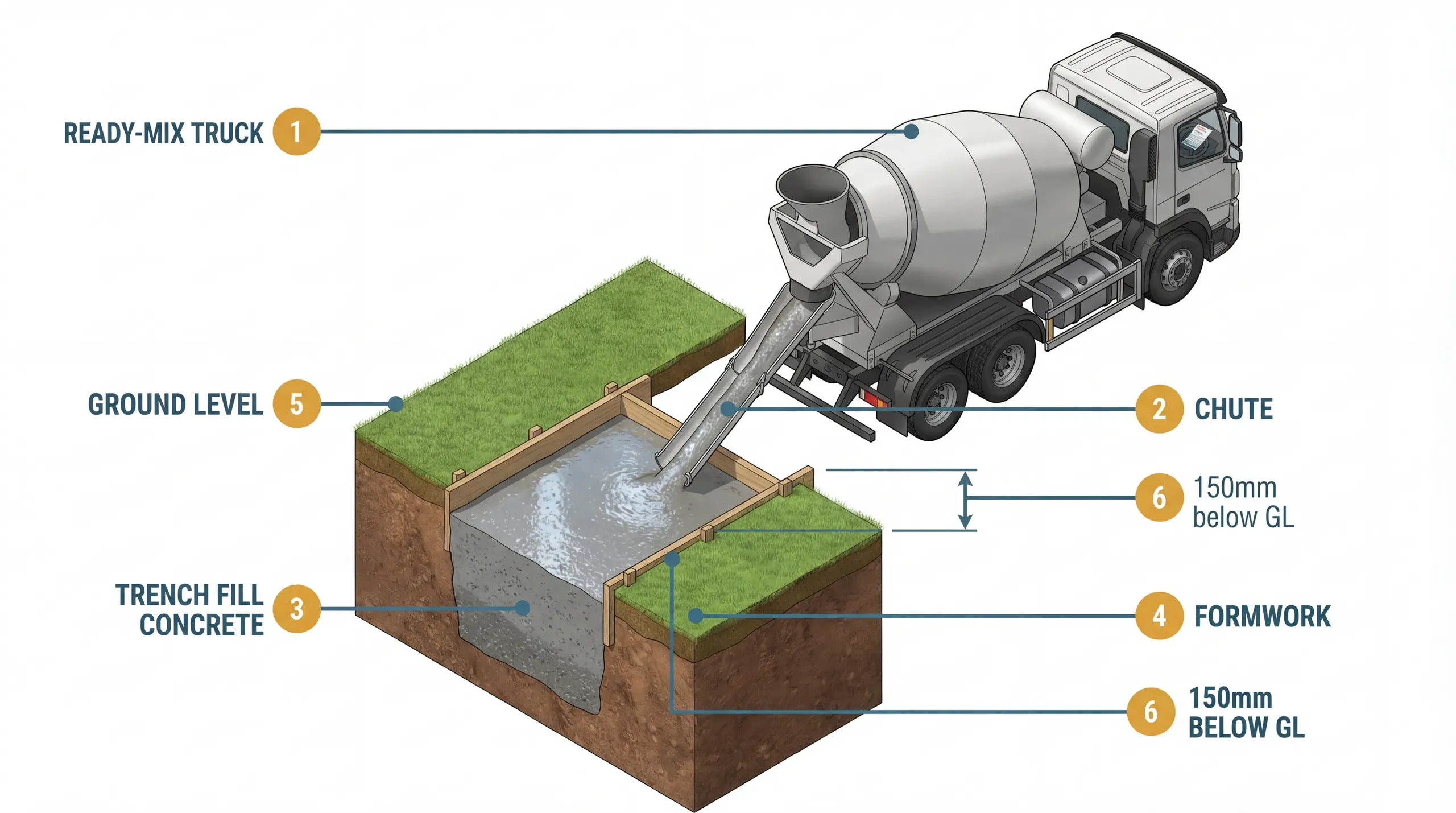 Ready-Mix Concrete C25: The Standard Grade for UK Extension Foundations