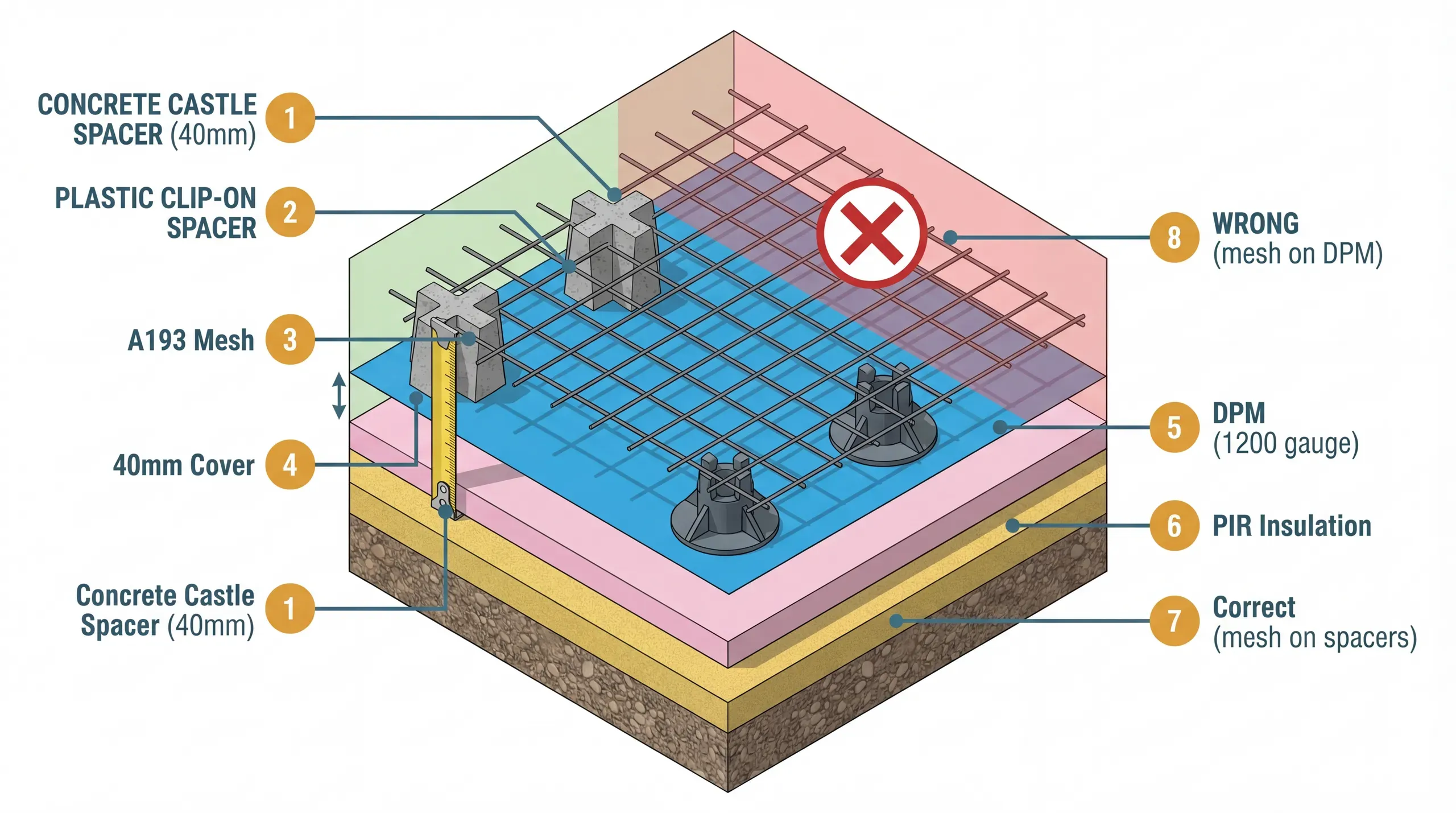 Concrete Spacers: The Cheapest Thing That Fails the Most Inspections