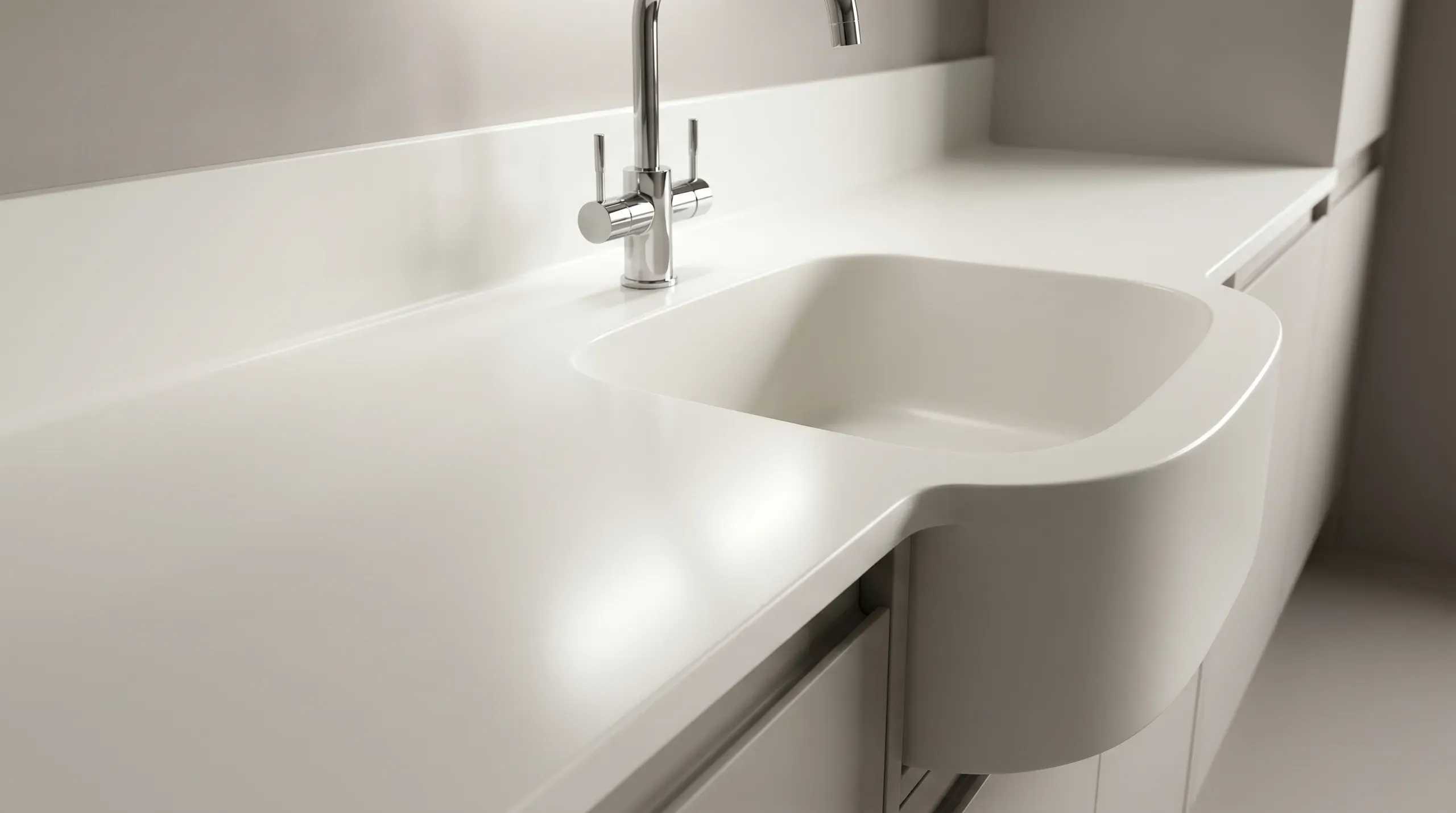 Solid Surface Worktops: Corian, Hi-Macs, Staron and the Integrated Sink Advantage