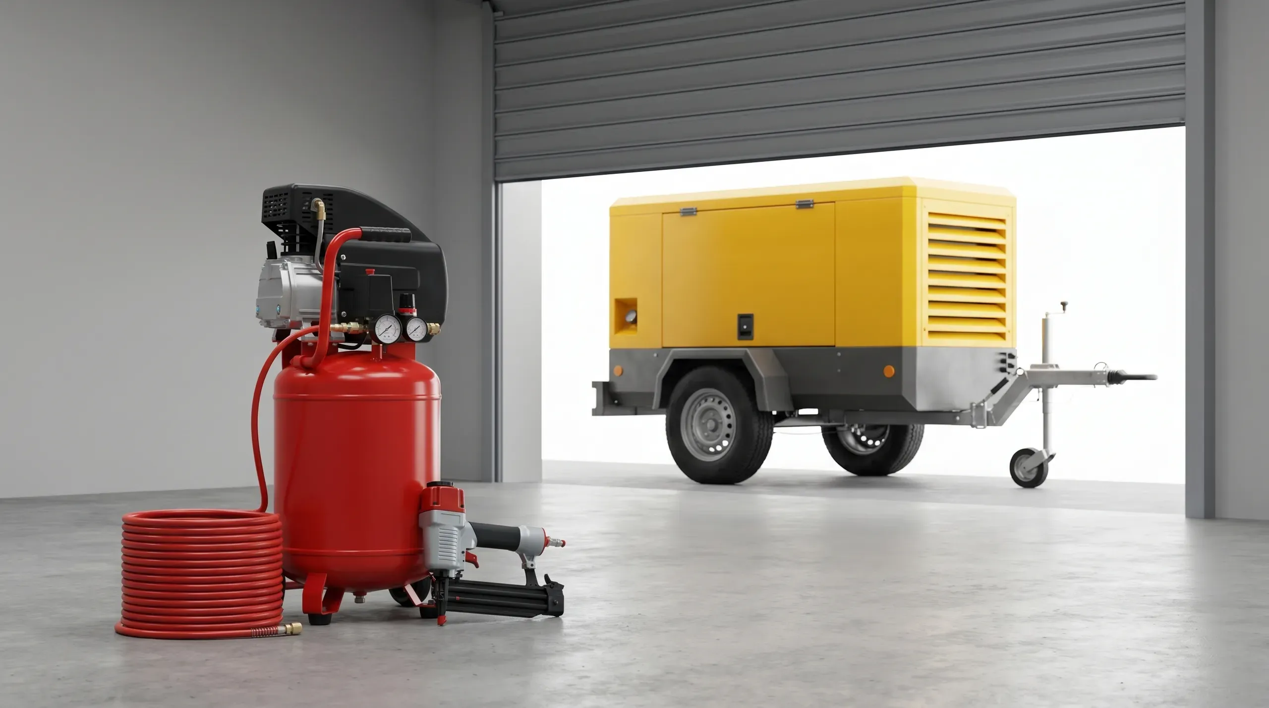 Air Compressors: Buy Small for Nail Guns, Hire Big for Breakers