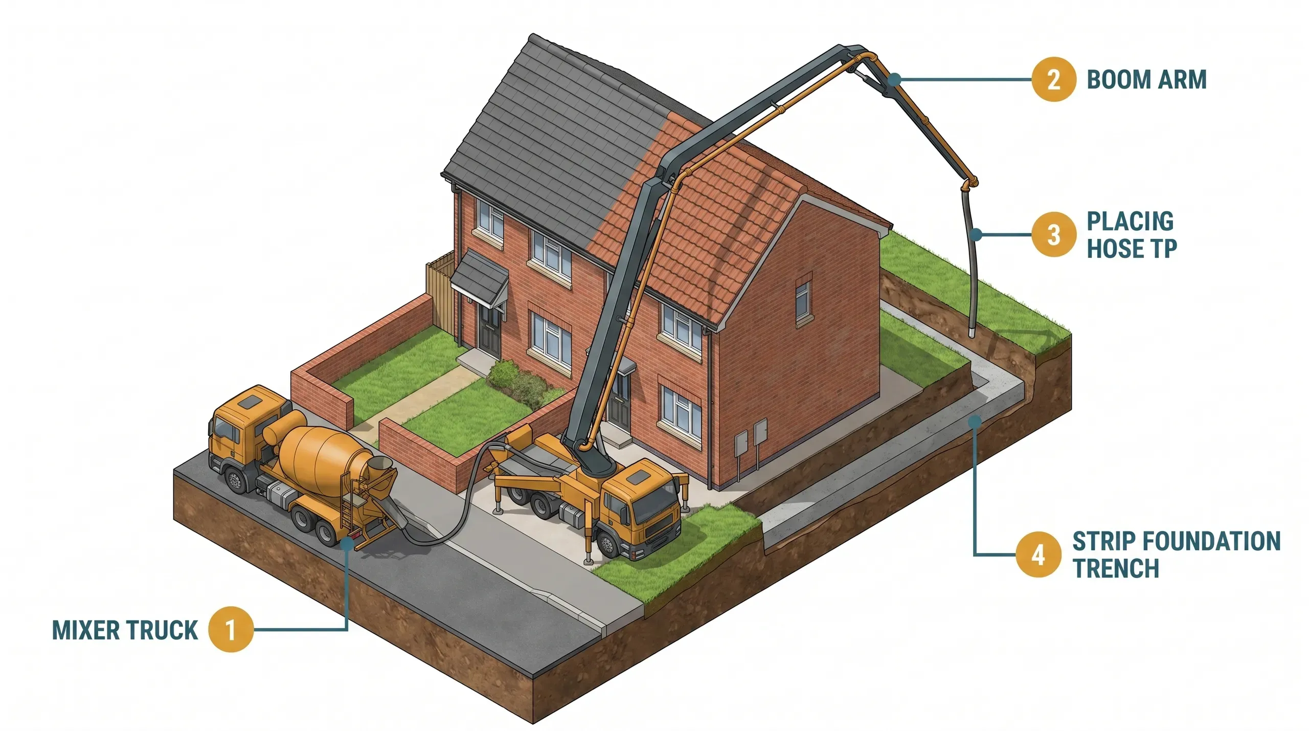 Concrete Pump Hire: How UK Homeowners Actually Book a Line or Boom Pump