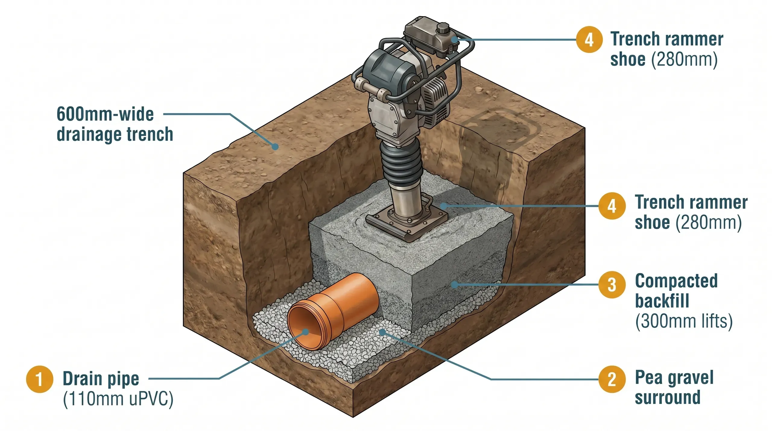 Trench Rammer (Jumping Jack): The Complete Guide for UK Drainage Backfill