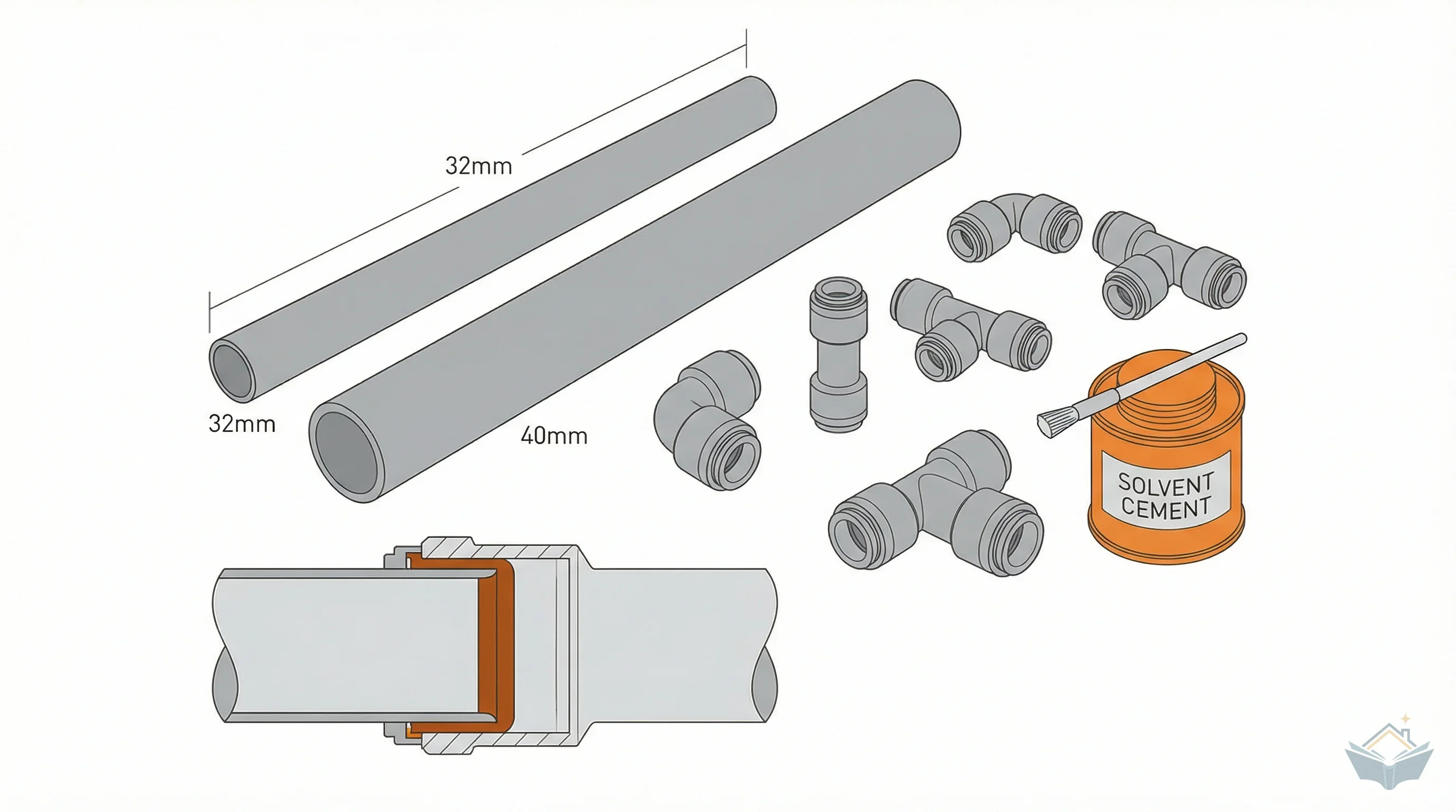 Solvent-Weld Waste Pipe: Sizes, Gradients, and How to Get Joints Right First Time