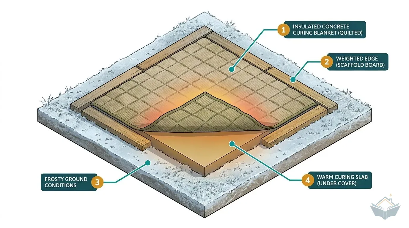 Concrete Curing Blankets: Frost Protection for Fresh Pours, and How to Check Your Groundworker Uses Them