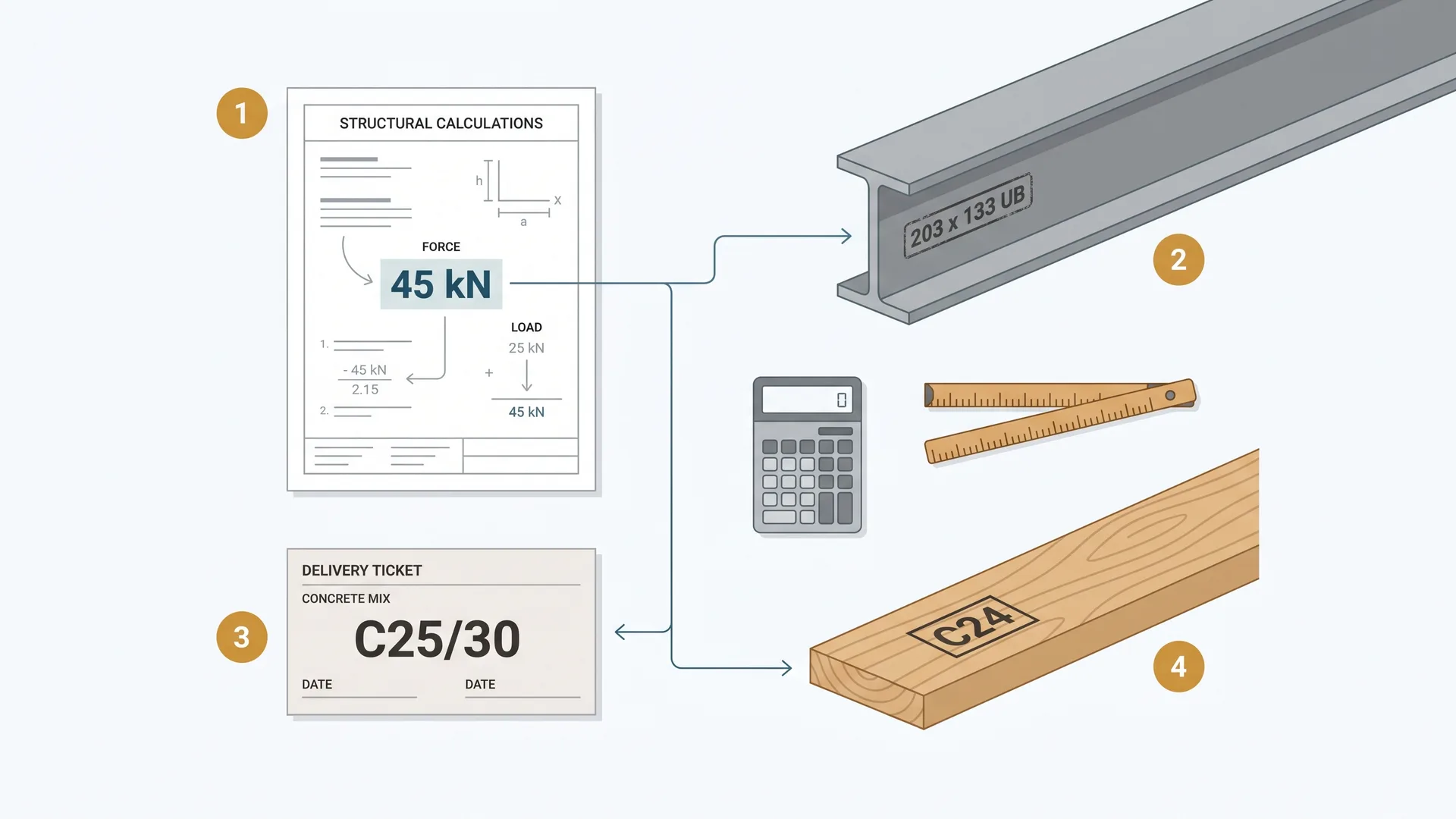 Forces & Structural Loads: Reading kN and N/mm² on Your Calculations