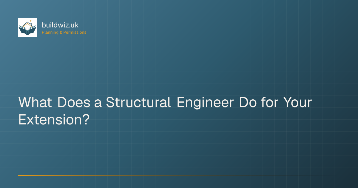 Structural Engineer for UK Extensions: £500 – £1,500 Full Package (2026 ...