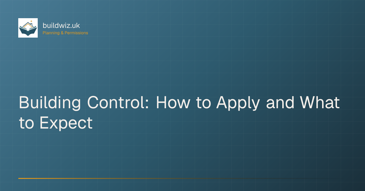 Building Control for UK Extensions: £300 – £900 Fee & Inspection Stages ...